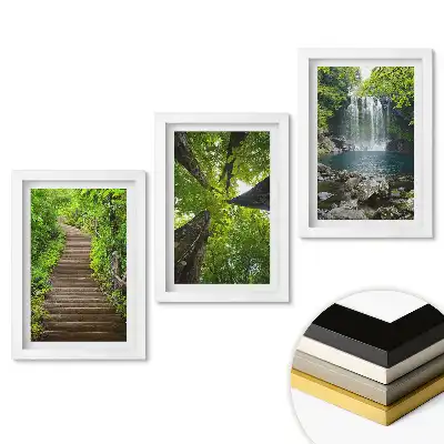 Set tablouri living O oază verde de natură și liniște