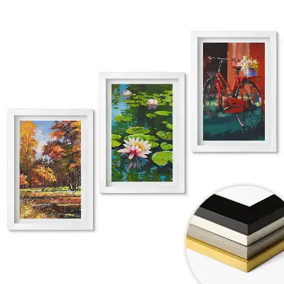 Set 3 tablouri dormitor Culorile naturii și ale vieții de zi cu zi în artă