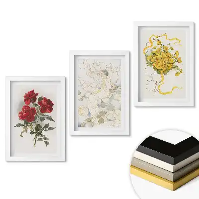 Set tablouri living Flori și eleganță în artă