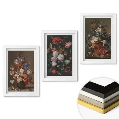 Set tablouri living Compoziții florale în stil artistic
