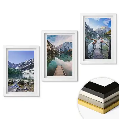 Set 3 tablouri dormitor Peisaje montane pitorești și lacuri