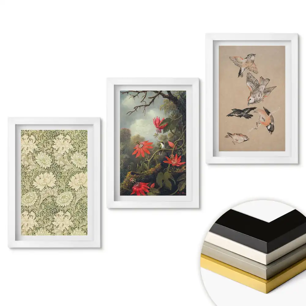Set tablouri pentru living cu motive naturale