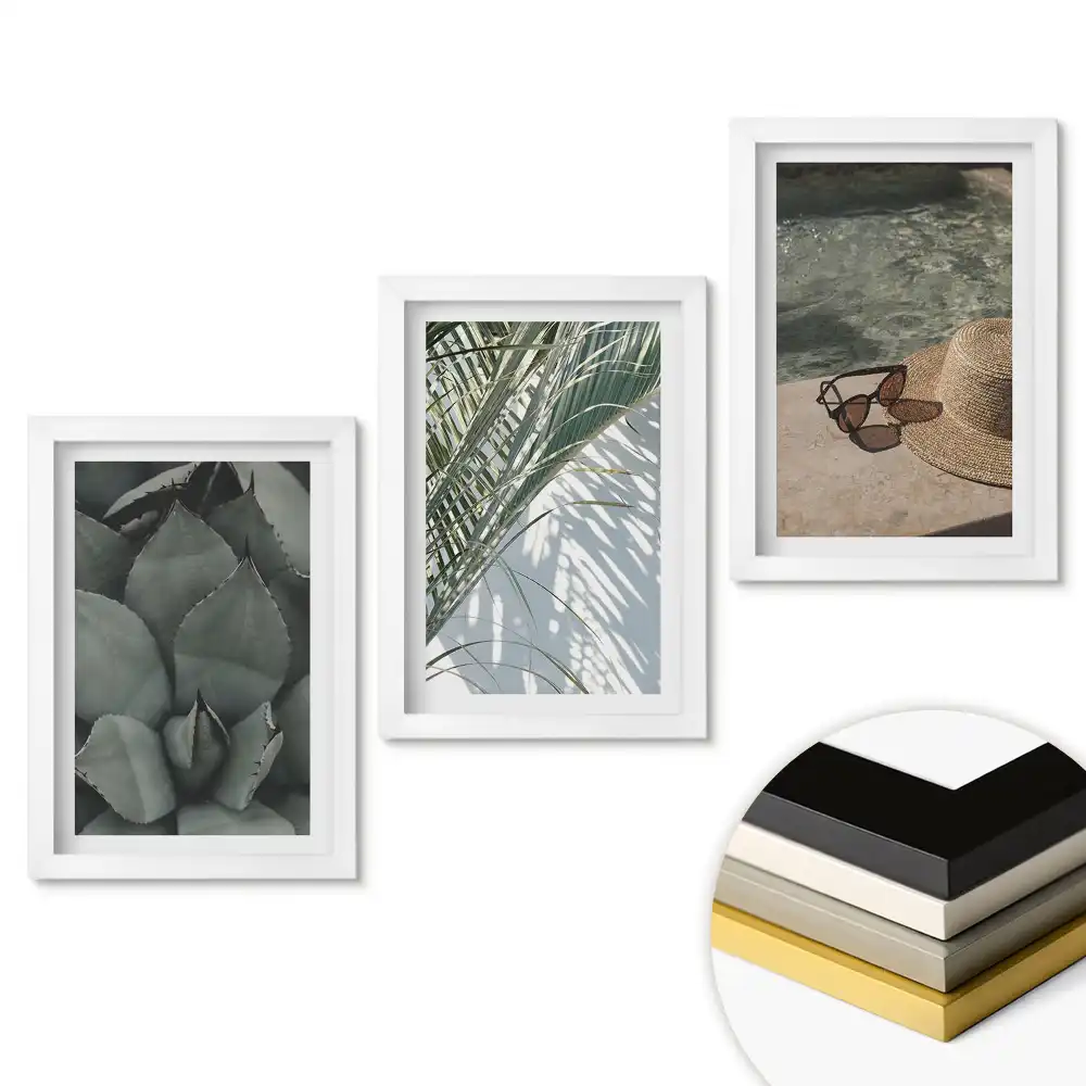 Set de 3 tablouri pentru dormitor cu design minimalist Frumusețe naturală