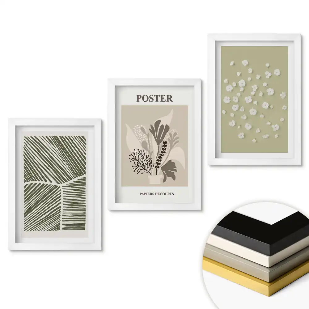 Set 3 tablouri moderne pentru decorarea dormitorului