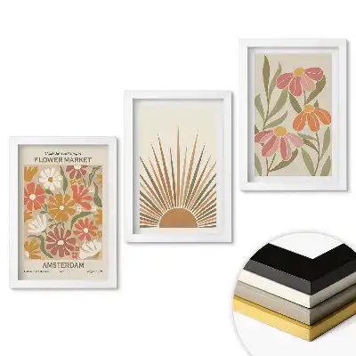 Set tablouri living Inspirații florale într-un stil modern