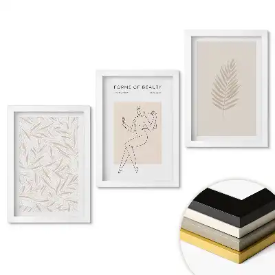 Set 3 tablouri pentru dormitor cu design minimalist Eleganță și natură