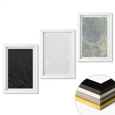 Set tablouri living Texturi moderne într-un stil minimalist