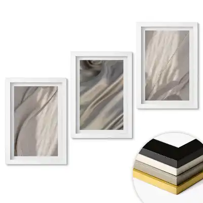 Set tablouri living Materiale delicate într-o abordare minimalistă