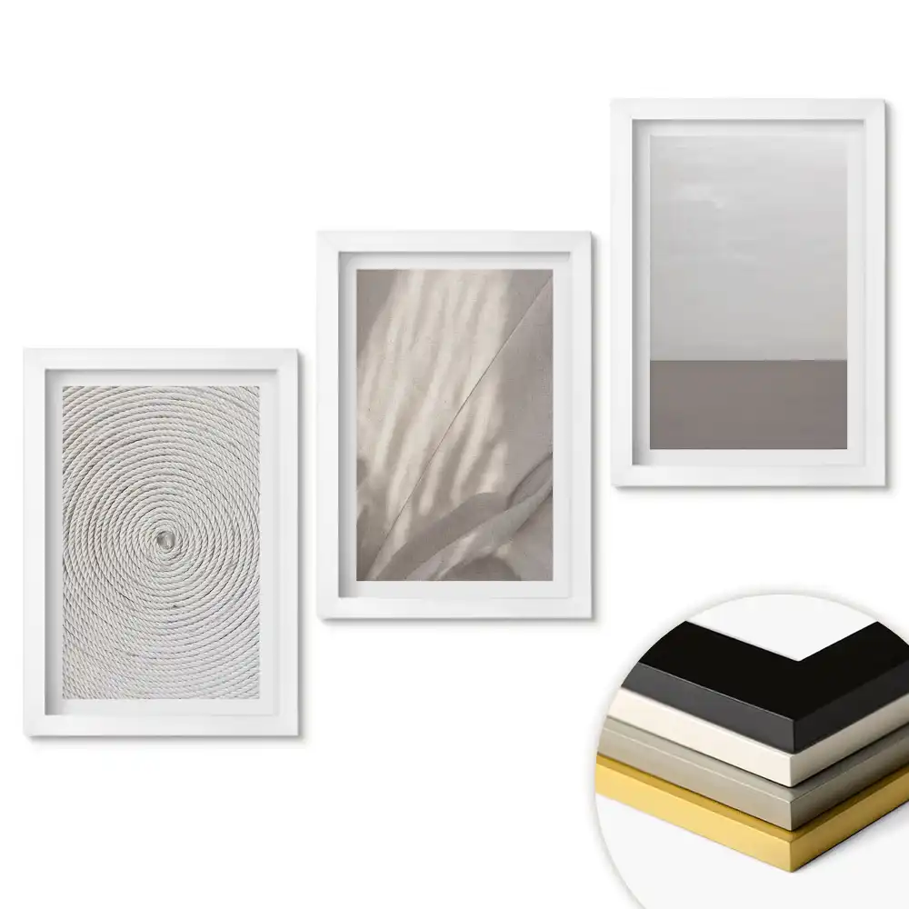Set tablouri living Compoziții minimaliste în tonuri neutre