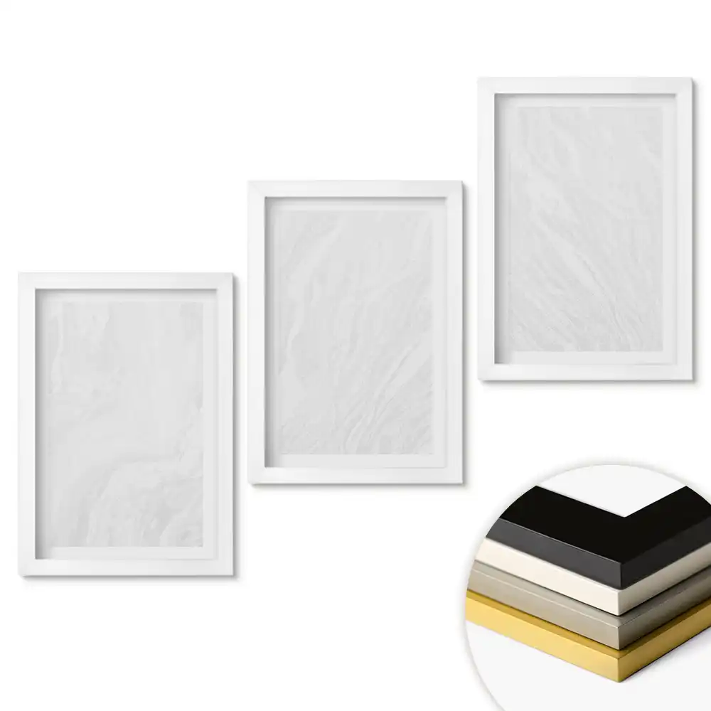 Set de 3 tablouri pentru dormitor cu design minimalist