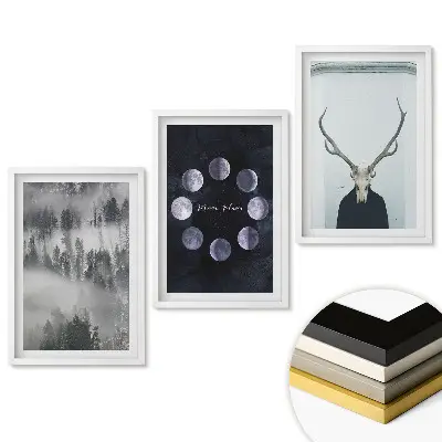Set 3 tablouri living Magia naturii și simbolurile misterioase