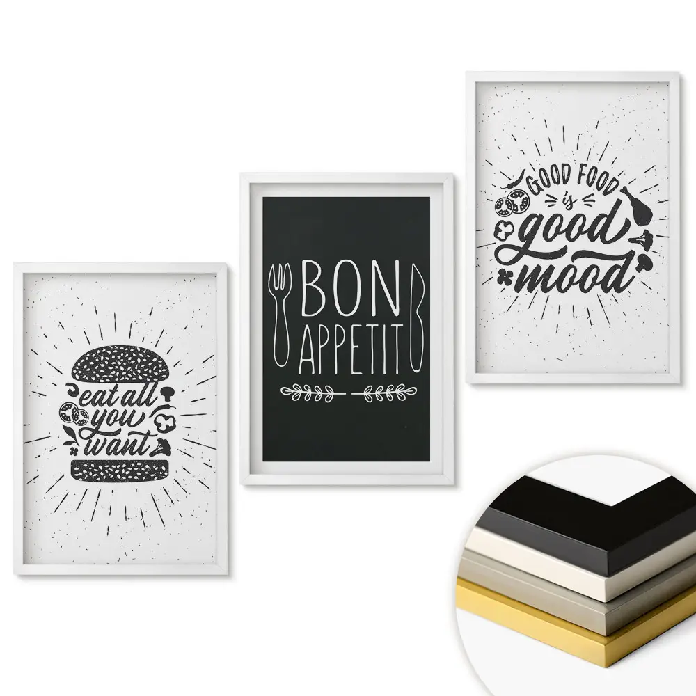 Set de tablouri pentru living Farmec culinar în stil minimalist