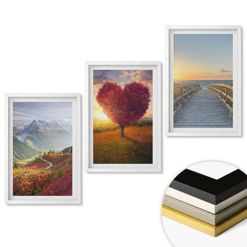 Set tablouri living Peisaje naturale în trei versiuni