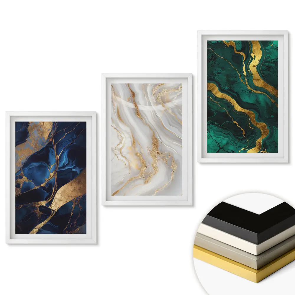 Set de 3 tablouri pentru living Eleganță și armonie în culori
