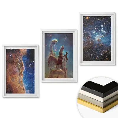Set tablouri living Frumusețe cosmică în trei versiuni