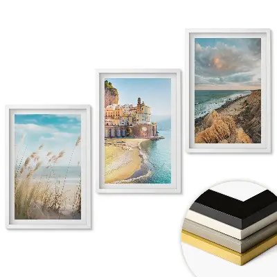 Set de 3 tablouri pentru living cu priveliști pitorești