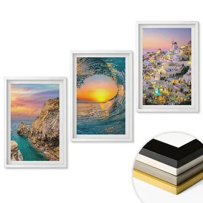 Set 3 tablouri living Peisaje pitorești din diverse locuri