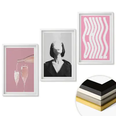 Set tablouri living Momente elegante de relaxare și bucurie