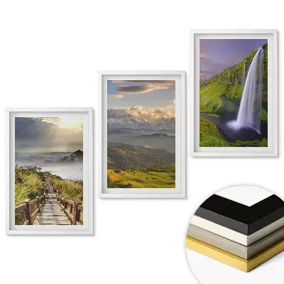 Set tablouri living Peisaje naturale uimitoare în trei versiuni