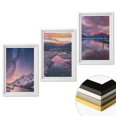 Set 3 tablouri pentru living cu peisaje naturale uimitoare în trei variante