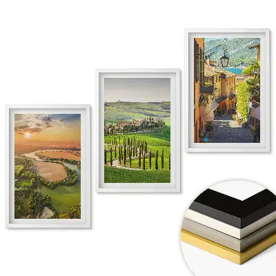 Set tablouri living Peisaje pitorești și străzi fermecătoare