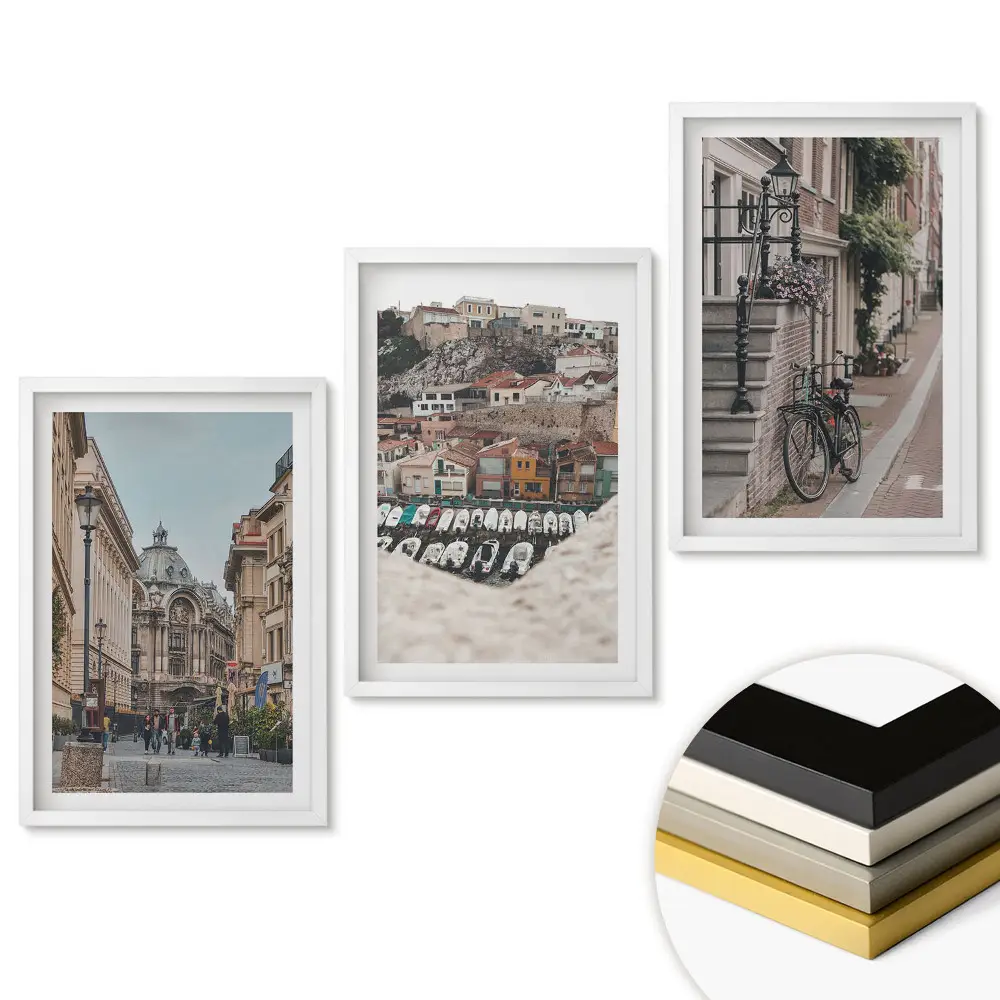 Set tablouri living Colțuri fermecătoare ale peisajului urban