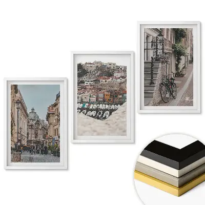 Set tablouri living Colțuri fermecătoare ale peisajului urban