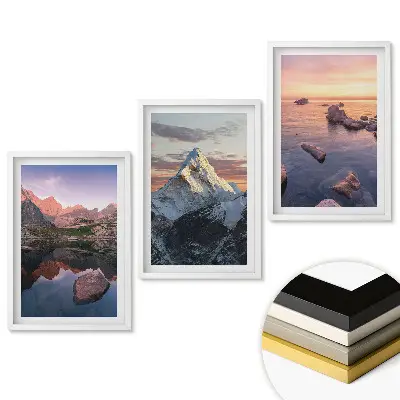 Set 3 tablouri living Frumusețea naturii în trei versiuni