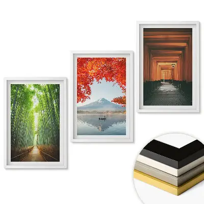 Set 3 tablouri living Frumusețe naturală în trei versiuni