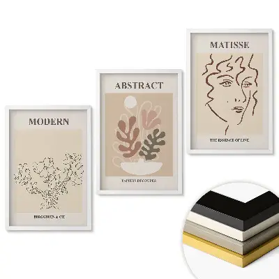 Set tablouri living Artă modernă în stil minimalist