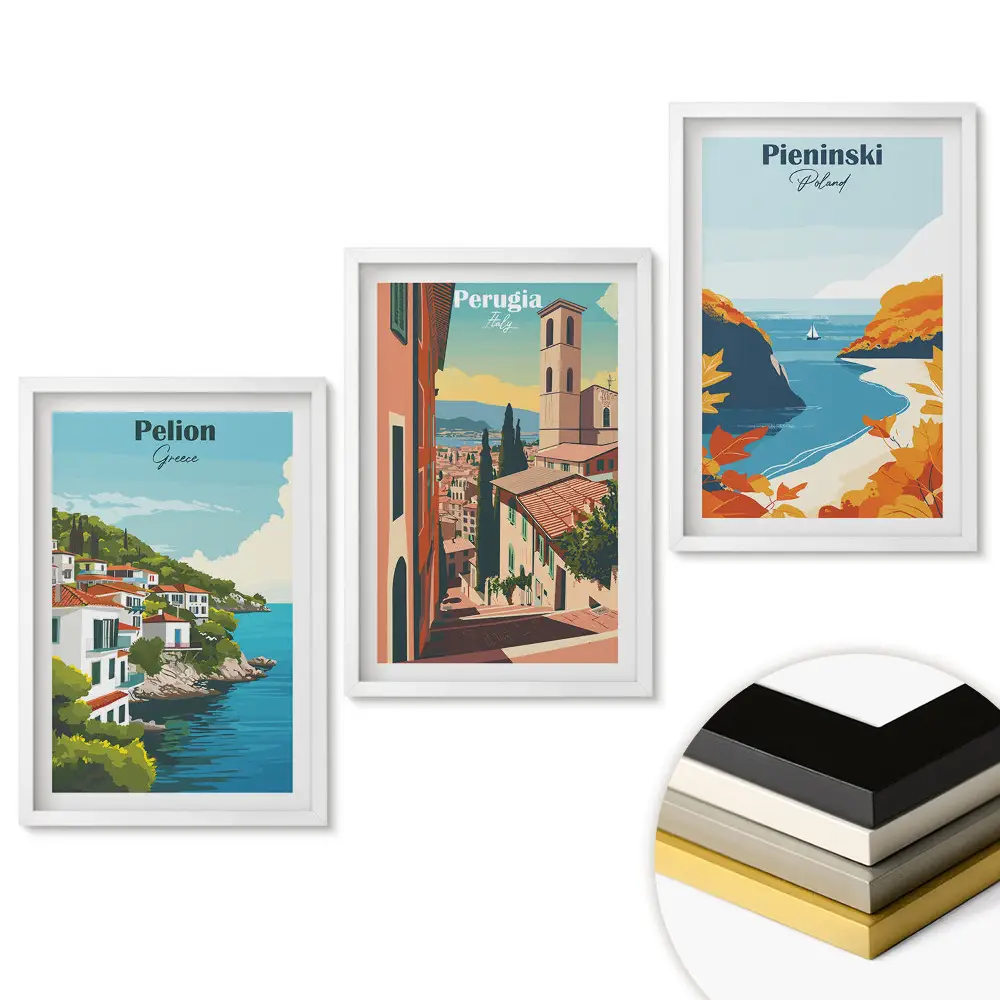 Set tablouri living Locuri pitorești din Europa