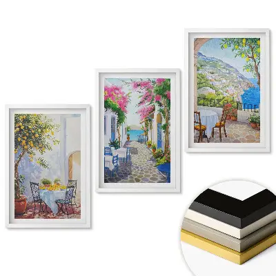 Set 3 tablouri living Priveliști pitorești din locuri fermecătoare