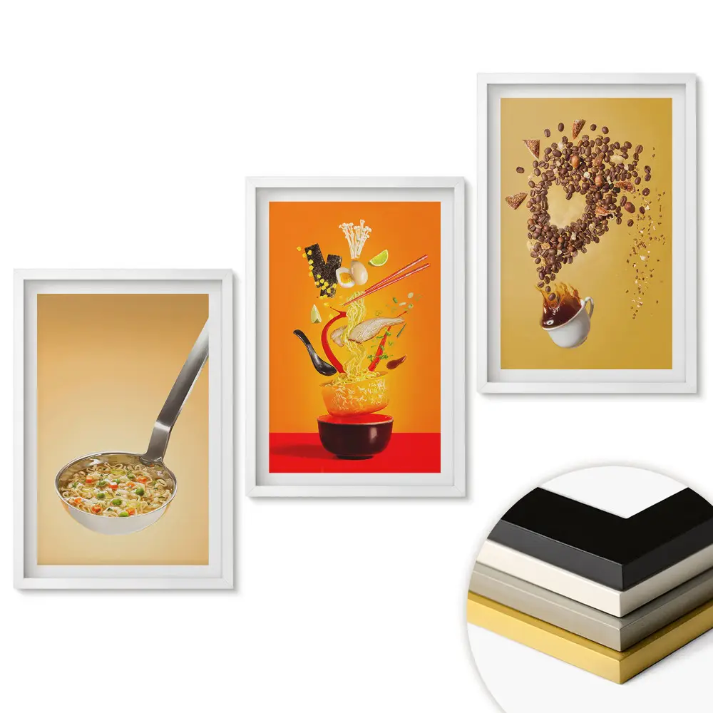 Set de tablouri pentru living Combinații creative de arome și ingrediente