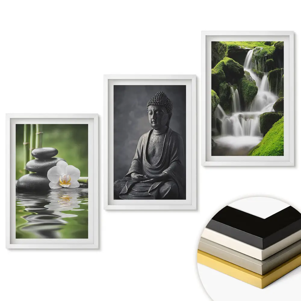 Set tablouri pentru living Armonia naturii și liniștea sufletească