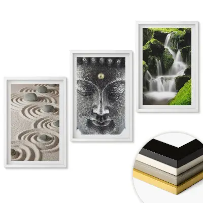 Set 3 tablouri living Armonia naturii și liniștea sufletească