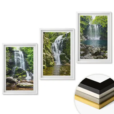 Set tablouri living Cascade într-un cadru natural pitoresc