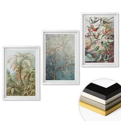 Set 3 tablouri living Peisaje exotice într-o abordare artistică