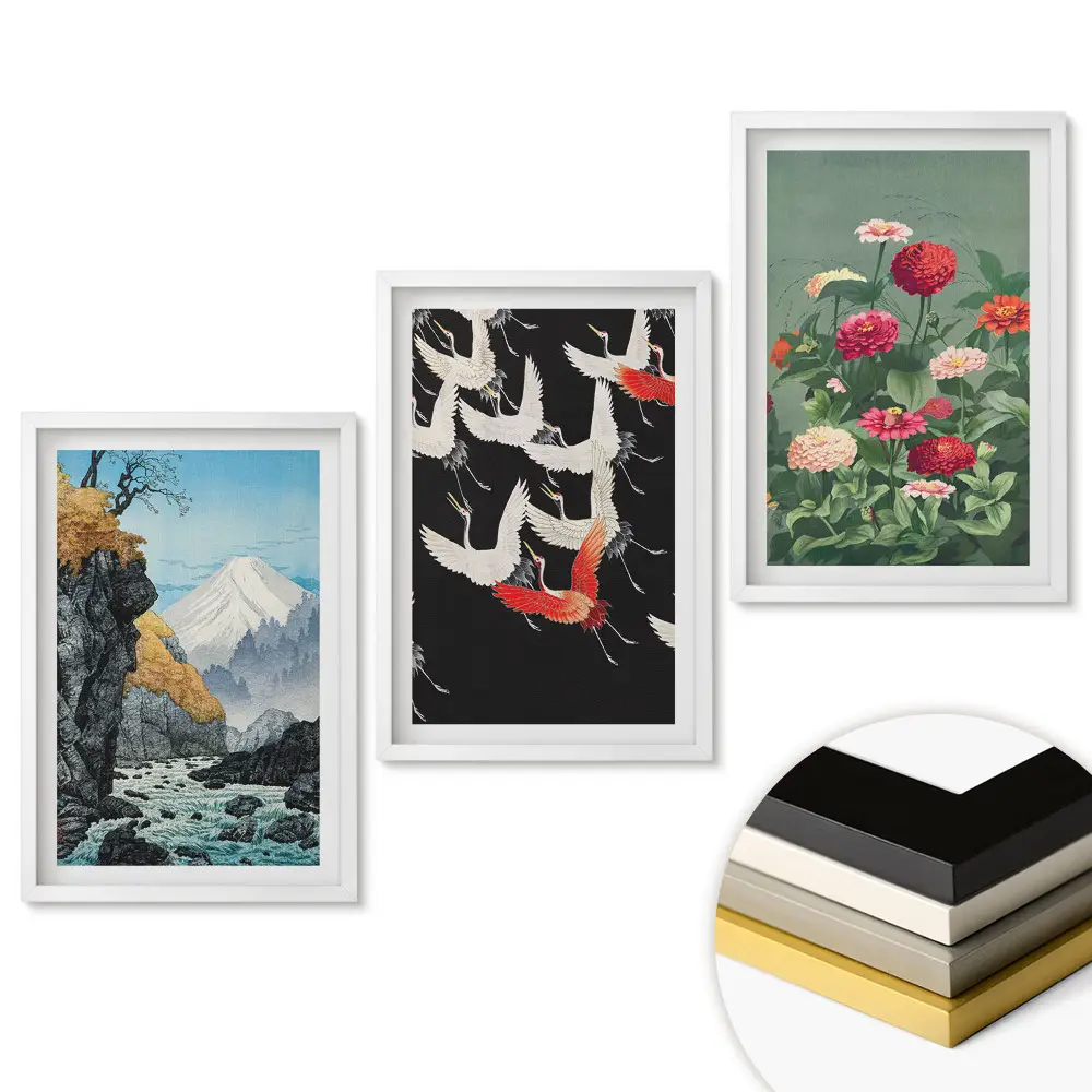 Set tablouri living Armonia naturii în arta japoneză