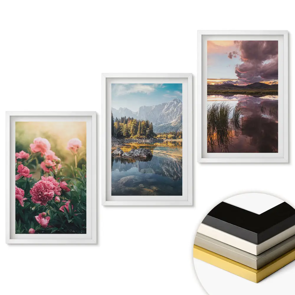 Set tablouri living Peisaje naturale în trei versiuni