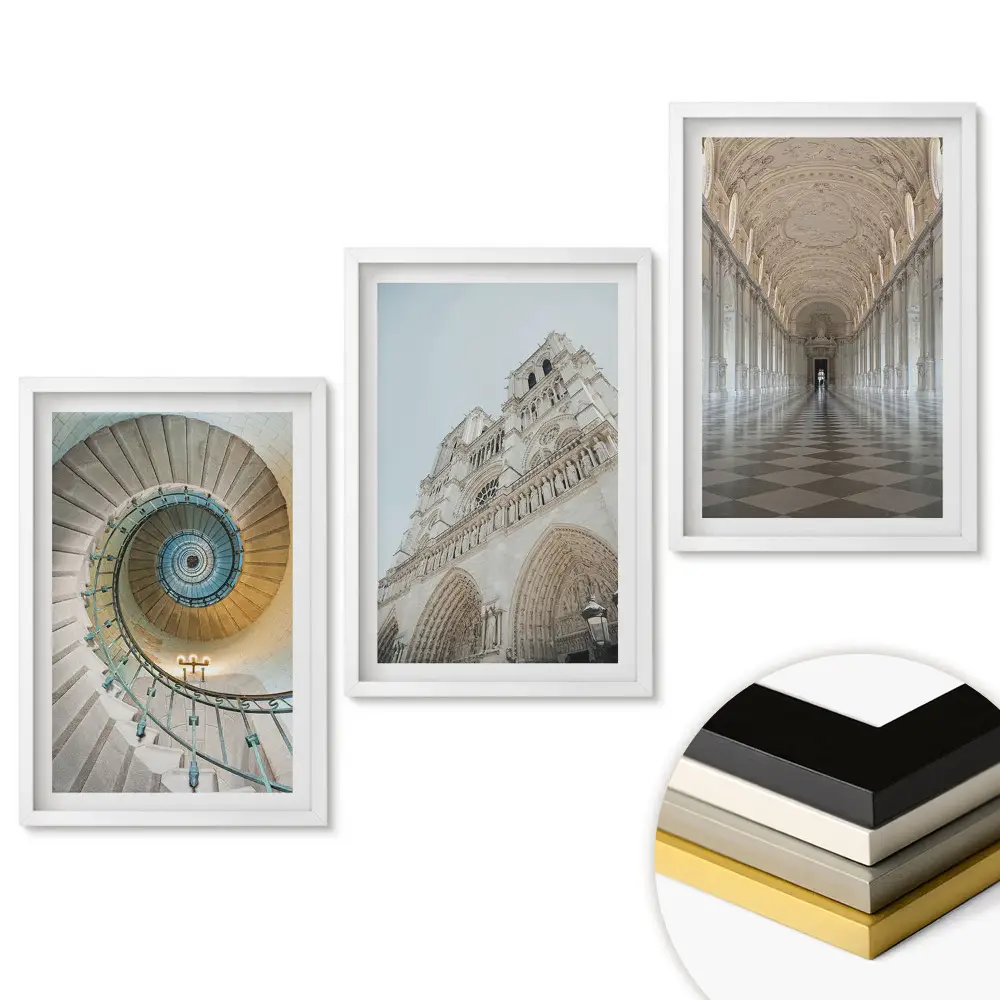 Set de tablouri pentru living Arhitectură și frumusețe interioară