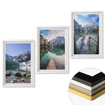 Set tablouri living Peisaje montane pitorești și lacuri