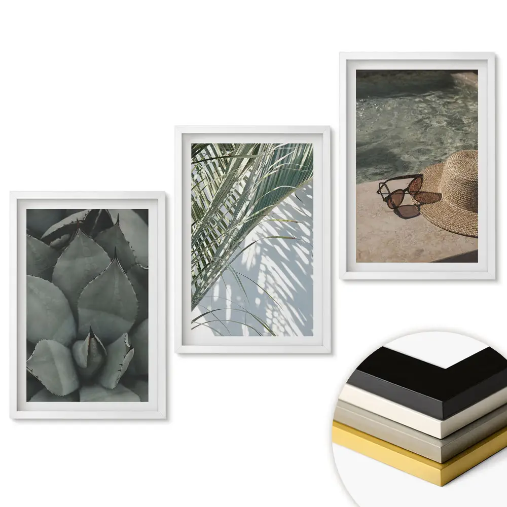Set de tablouri pentru living Frumusețe naturală în stil minimalist