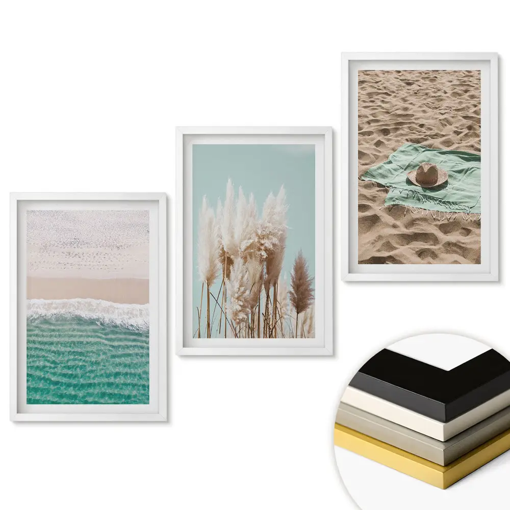 Set tablouri pentru living Amintiri de vară la mare și la plajă