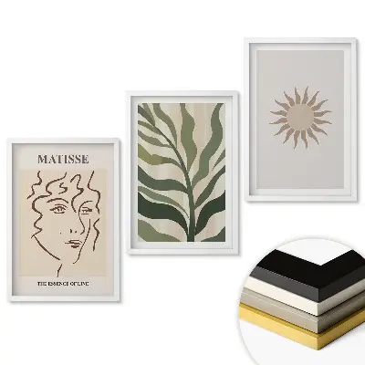 Set tablouri living Inspirații abstracte într-un stil minimalist
