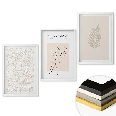 Set de tablouri pentru living cu design minimalist Eleganță și natură
