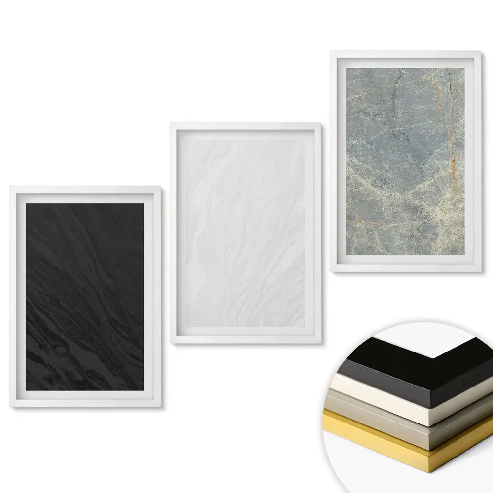 Set de 3 tablouri pentru living cu texturi moderne în stil minimalist