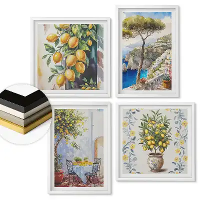 Set de tablouri înrămate Inspirații citrice în culorile naturii