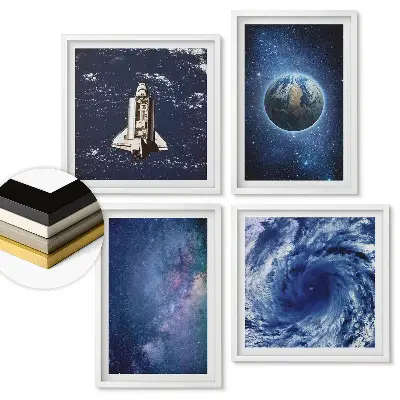 Set de tablouri înrămate Frumusețea cosmică și secretele universului