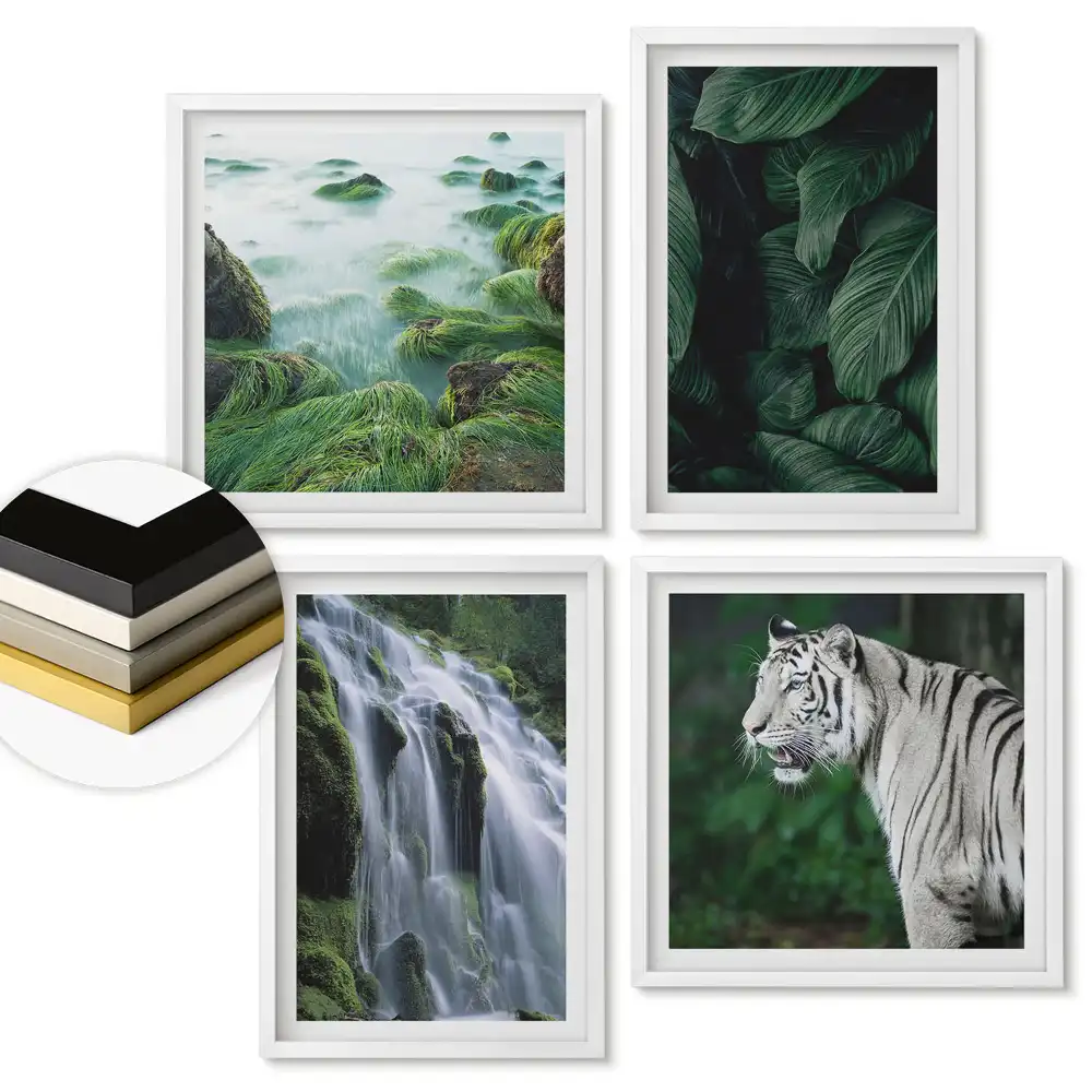 Set de tablouri înrămate cu tematică Natura sălbatică