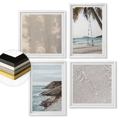 Set de tablouri înrămate Liniștea naturii și aventura pe mare